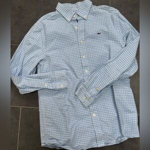 Vineyard Vines Light Blue Plaid Shirt